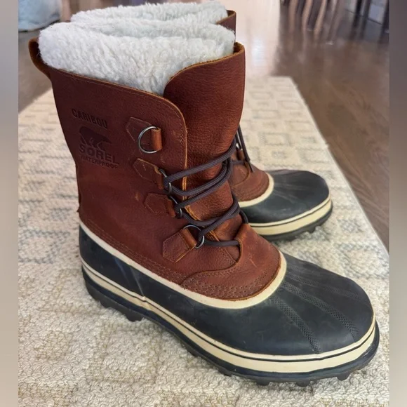 Sorel Caribou waterproof NWOB winter boots size 12 Snowshoe - Picture 8 of 11